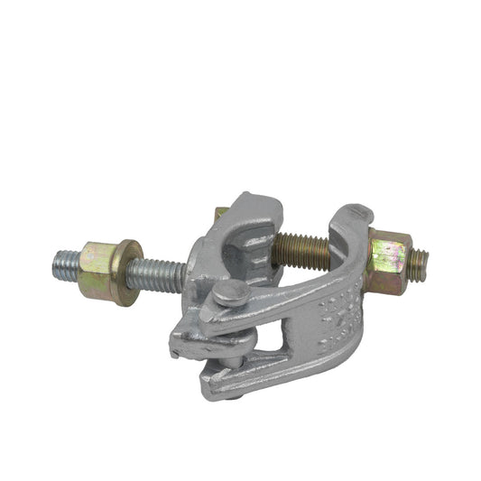 Screw in scaffolding coupler clamp